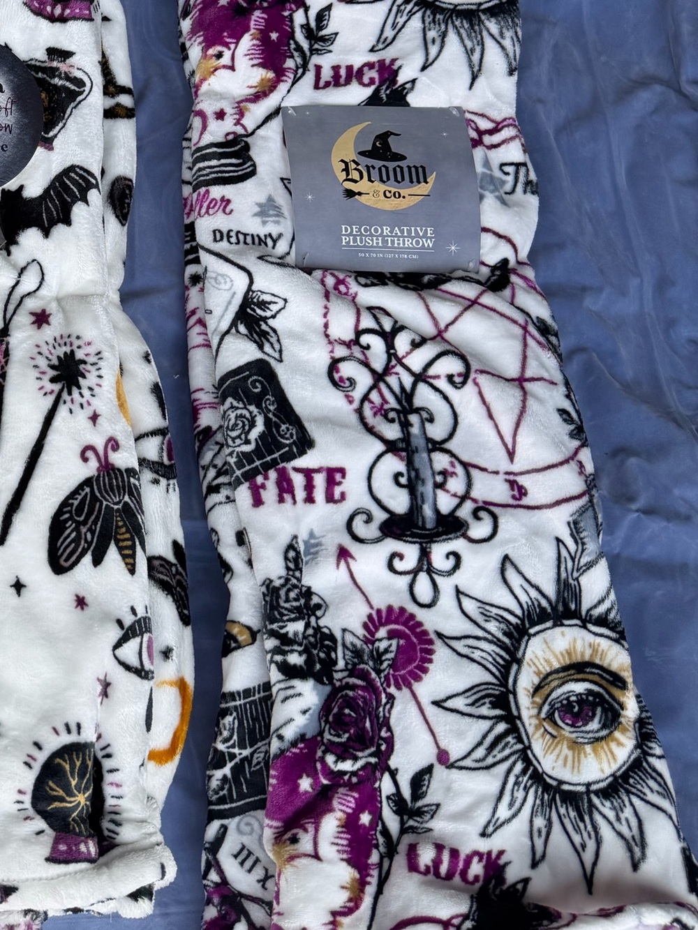 Halloween palmistry psychic readings throw blanket new